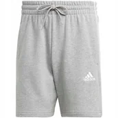 Spodenki męskie - Spodenki męskie adidas Essentials French Terry 3-Stripes szare IC9437 L - miniaturka - grafika 1