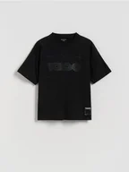Koszulki dla chłopców - Reserved - T-shirt oversize - czarny - miniaturka - grafika 1