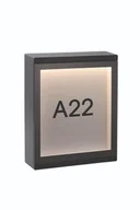 Lampy ogrodowe - Lucide Kinkiet zewnętrzny LED Cadra z zestawem do napisów - miniaturka - grafika 1