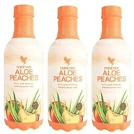 Soki i napoje niegazowane - Forever Aloe Peaches - nektar z miąższem z liści aloesu o smaku brzoskwiniowym, Zestaw 3 x 1l - miniaturka - grafika 1
