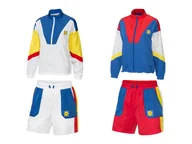 Kurtki i kamizelki sportowe damskie - CRIVIT Dres damski z kolekcji Lidla (bluza + szorty) - miniaturka - grafika 1
