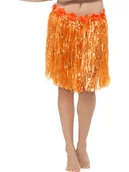 Stroje karnawałowe - Smiffys Spódniczka Hawajska Hula damska pomarańczowa 45552 - miniaturka - grafika 1