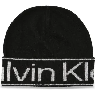 Calvin Klein Czapka | z dodatkiem wełny i kaszmiru - Czapki damskie - miniaturka - grafika 1