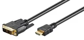 Adaptery i przejściówki - Microconnect HDMI - DVI-D, 0.5m 0,5 m Czarny HDM1918105 - miniaturka - grafika 1