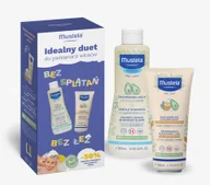 Kosmetyki kąpielowe dla dzieci - Mustela Idealny Duet do Pielęgnacji Włosów Szampon + Odżywka - miniaturka - grafika 1
