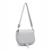 Torebki damskie - Modna Szara Torebka Luigisanto Listonoszka Zgrabna Skóra Eko - miniaturka - grafika 1
