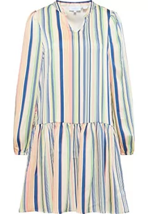 Jalene Damska sukienka midi z paskami 17923644-JA03, niebiesko-zielona wielokolorowa, S, Niebieski, zielony, wielokolorowy, S - Sukienki - miniaturka - grafika 1