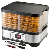 Suszarki do grzybów, owoców i warzyw - Suszarka do Grzybów Owoców Warzyw Ziół Duża Tacki + Maty Sita Nóż Szczypce - miniaturka - grafika 1