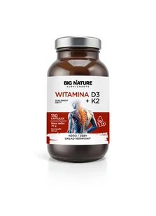 Big Nature D3 + K2 - suplement diety 150 kaps. - suplement - Witaminy i minerały - miniaturka - grafika 1