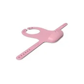 Śliniaki i fartuszki - BABY&TRAVEL Everyday Baby Śliniak silikonowy z kieszonką różowy - miniaturka - grafika 1