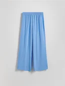 Spodnie damskie - Reserved - Luźne spodnie z modalem - niebieski - miniaturka - grafika 1