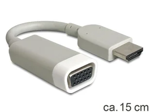 Delock ADAPTER HDMI-AM->VGA F NA KABLU 0.15 m (65469) - Kable komputerowe i do monitorów - miniaturka - grafika 2