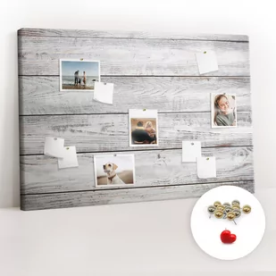 Organizer na ścianę XXL, Tablica Korkowa 120x80 cm - Pomalowane deski + Pinezki - Tablice i flipcharty - miniaturka - grafika 1