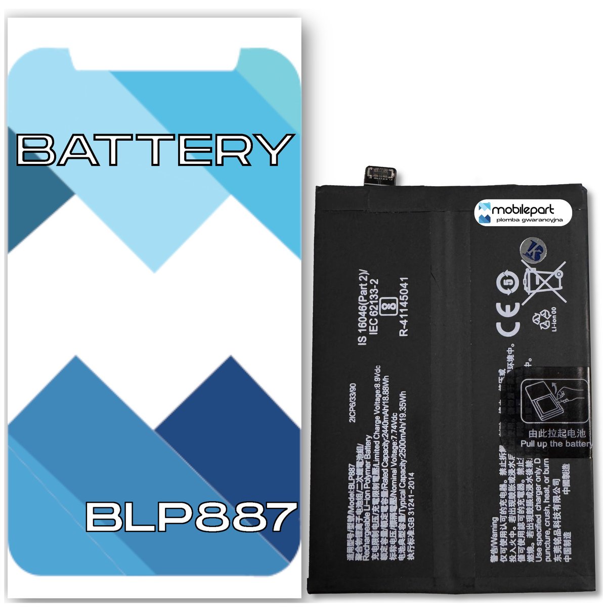 Bateria do Realme Gt Neo 2 Świeżej Produkcji Akumulator BLP887
