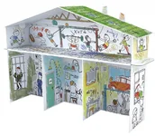 Przybory szkolne - Kolorowanka 3D XXL Domek tylko dla chłopaków Praca zbiorowa - miniaturka - grafika 1