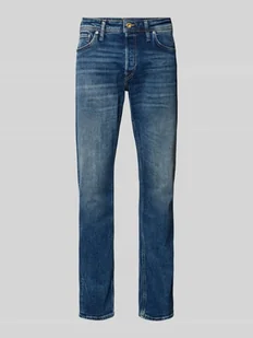 Jeansy o kroju tapered fit z 5 kieszeniami model ‘MIKE’ - Spodnie męskie - miniaturka - grafika 1