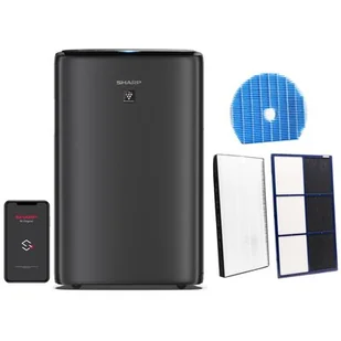 Sharp UA-KIN52E-H Plasmacluster Ion 25000 Czarny - Oczyszczacze powietrza - miniaturka - grafika 1