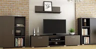 Meblościanki - Elior Komplet mebli Pixelo 3X - wenge - miniaturka - grafika 1