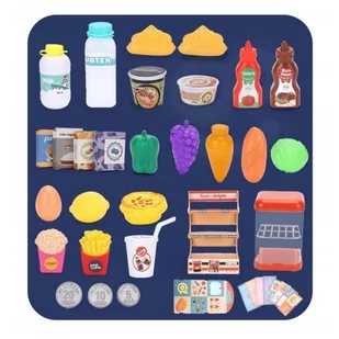 Sklep Supermarket Kasa Fiskalna 42 el. Lumarko! - Zabawy w naśladowanie dorosłych - miniaturka - grafika 6