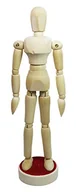 Manekiny wystawowe - Honsell 63515 - modelowa lalka z naturalnego drewna twardego, neutralna płeć, manekina ogniwowa, magnetyczna, ok. 20 cm wielkości - miniaturka - grafika 1