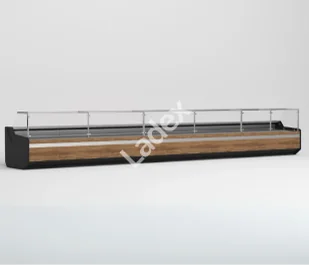 Prosty, ~8,3-metrowy ciąg chłodniczy 2 x MODENA 300, MODENA 200, agregat wewnętrzny, montaż - Szafy i witryny chłodnicze - miniaturka - grafika 1