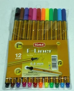 TOMA Cienkopis F-Liner 12 kolorów - Artykuły biurowe - miniaturka - grafika 2