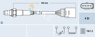 Sonda lambda FAE 77138 06A906265E - Sondy lambda - miniaturka - grafika 1