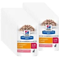 Mokra karma dla kotów - HILL'S PD Prescription Diet Feline c/d Urinary Stress Łosoś 24x85g saszetka - miniaturka - grafika 1
