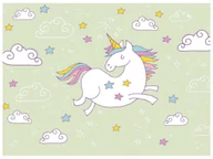 Ciasta i półprodukty do ciast - Dekoracyjny opłatek tortowy Jednorożec - A4 - miniaturka - grafika 1