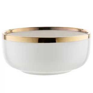 Salaterka porcelanowa Florina Berlotti 15 cm biało-złota - Miski i półmiski - miniaturka - grafika 1