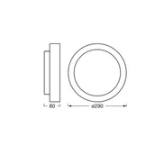 Lampy sufitowe - OSRAM Lampa sufitowa ORBIS MADRID, możliwość ściemniania, czarny, metal - miniaturka - grafika 1