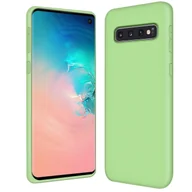 Etui i futerały do telefonów - Etui na telefon komórkowy Samsung Galaxy S10 silikonowo-żelowe etui na telefon komórkowy, zielone - miniaturka - grafika 1