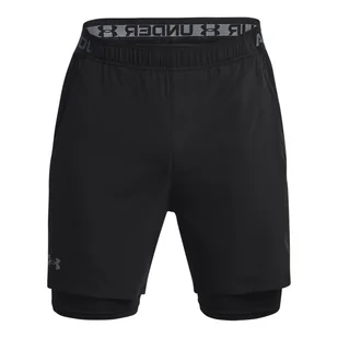 Męskie Spodenki UNDER ARMOUR UA VANISH WOVEN 2IN1 STS 1373764-002 – Czarny - Spodenki męskie - miniaturka - grafika 1