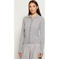 Swetry damskie - Patrizia Pepe Wełniany kardigan Slim Fit - miniaturka - grafika 1