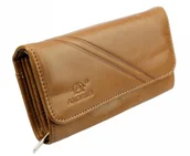 Portfele - Portfel Damski ANDRUS (PL) Długi Max Na Suwak Skóra Naturalna Licowa 17 cm Bardzo Wygodny I Wytrzymały Wzór 2 RFID - miniaturka - grafika 1