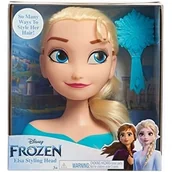 Lalki dla dziewczynek - Lalka JUST PLAY Disney Frozen Głowa do stylizacji Elsa 87491 - miniaturka - grafika 1