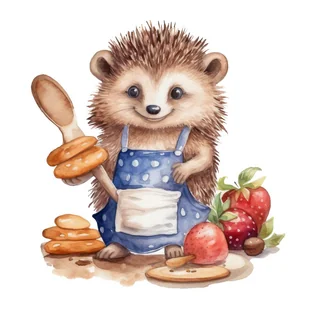 Naprasowanka Jeż śmieszny zabawny art 15 - Pasmanteria - miniaturka - grafika 1