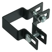 Akcesoria do ogrodzeń - Obejma narożna 50x50 mm czarna Polbram - miniaturka - grafika 1