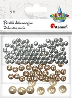 Zabawki kreatywne - Perełki dekoracyjne plastikowe mix 12g - Titanum - miniaturka - grafika 1