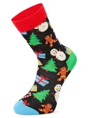 Skarpetki damskie - Happy Socks skarpety z drobnej dzianiny Kobiety,Mężczyźni drobna dzianina wielokolorowy wzorzysty, 41-46 - miniaturka - grafika 1