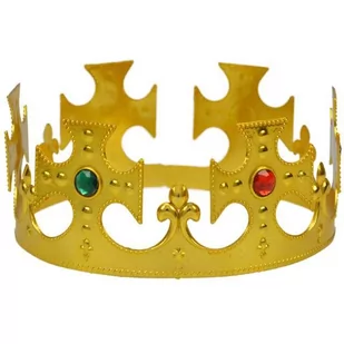 GU Korona Króla regulowana - złota - 1 szt. GU16438 - Dodatki do strojów karnawałowych - miniaturka - grafika 1