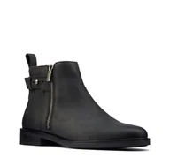 Botki damskie - Memi Lo [black leather] - rozmiar 39 - miniaturka - grafika 1
