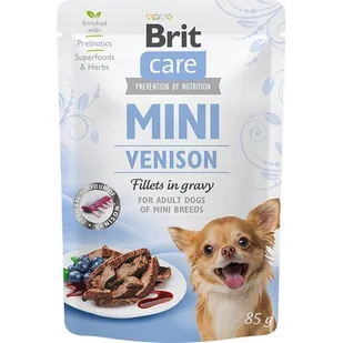 BRIT CARE MINI Karma dla psa Pouch Venison 85G - Mokra karma dla psów - miniaturka - grafika 1