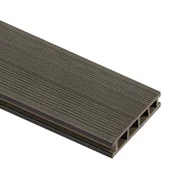 Podesty i deski tarasowe - Deska tarasowa kompozytowa 15x400x2,5cm ciemny brąz Bergdeck - miniaturka - grafika 1
