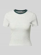 Koszulki i topy damskie - T-shirt o kroju regular fit z domieszką wiskozy model 'LUPE' - miniaturka - grafika 1