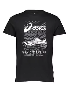 Koszulki męskie - asics Koszulka "Nimbus" w kolorze czarnym - grafika 1