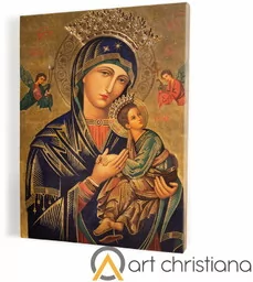 Matka Boża Nieustającej Pomocy - obraz religijny na płótnie canvas - Ikony i obrazy sakralne - miniaturka - grafika 1