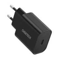 Ładowarki do telefonów - Ładowarka Choetech Q5004-BK-V2 USB-C PD 20W Czarna - miniaturka - grafika 1