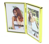 Ramki na zdjęcia - Icar Ramka 10X15 na dwa zdjęcia złota MET 65 RMET65 - miniaturka - grafika 1