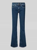 Spodnie damskie - Jeansy z poszerzaną nogawką z mieszanki bawełny model ‘PIPER’ - miniaturka - grafika 1